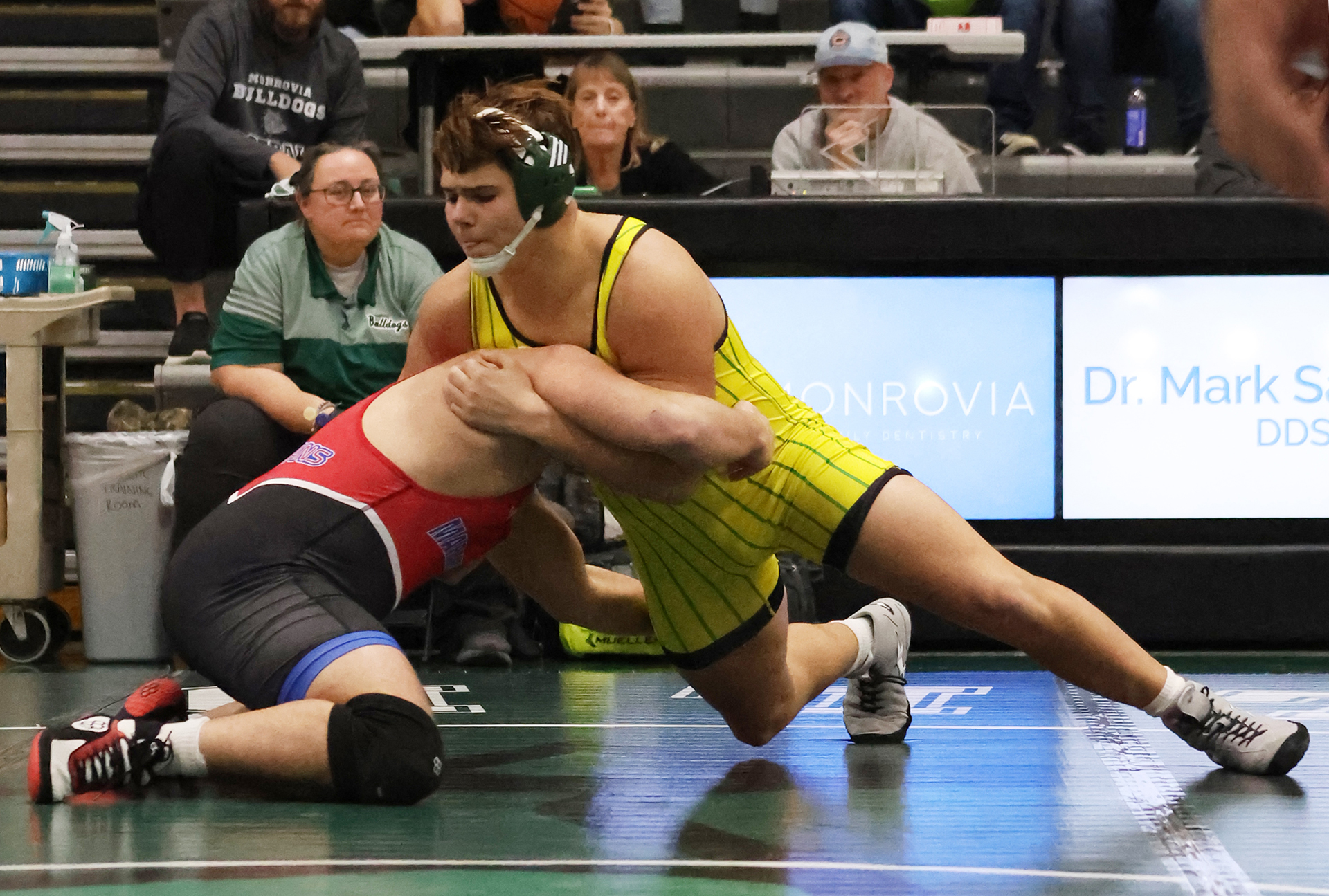 Monrovia wrestlers take down Martinsville