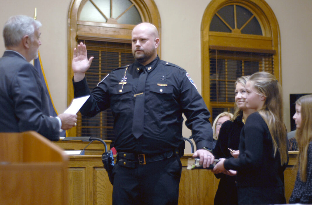 Ryan Manley sworn in as Martinsville’s new police chief