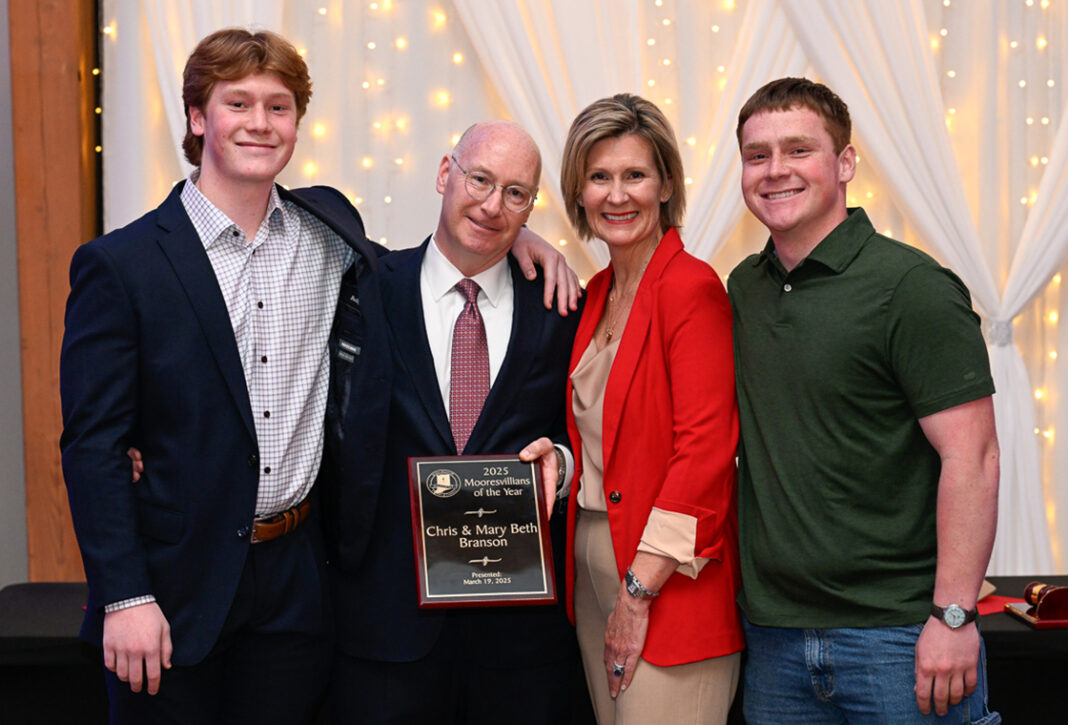 Bransons honored as Mooresvillians of the Year
