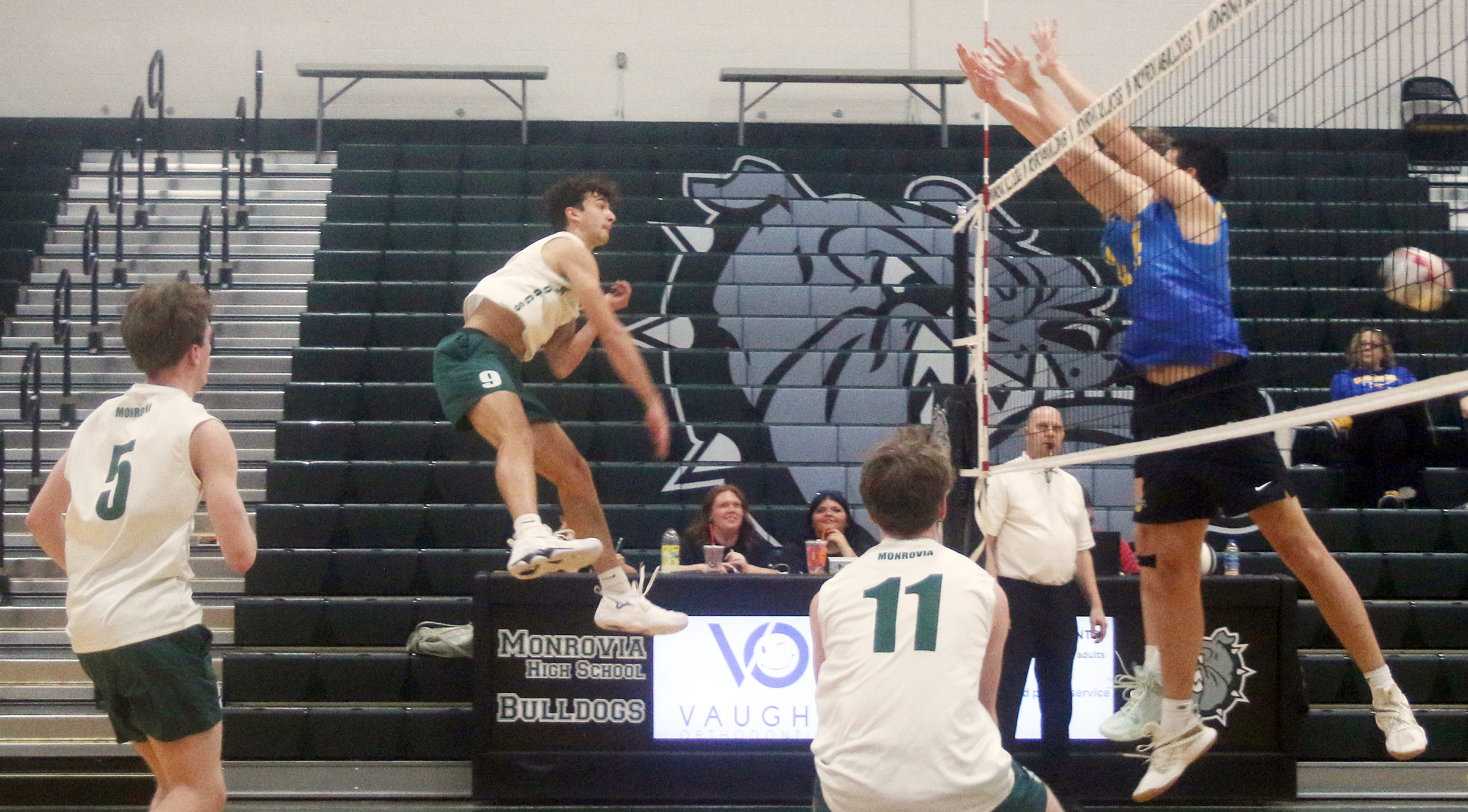Monrovia boys volleyballers take on No. 2 Carmel at home 
